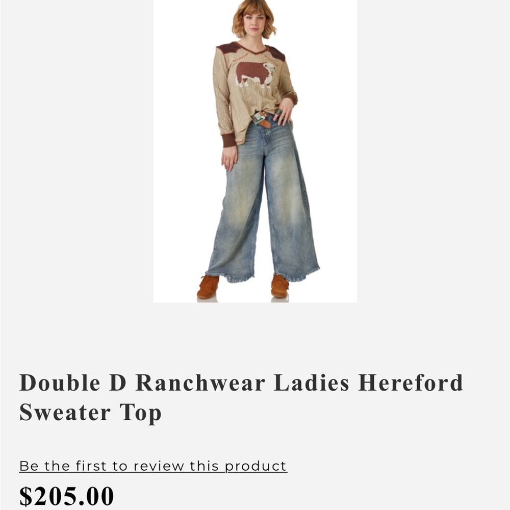 NWT double d western Hereford shirt ! 50% off original price